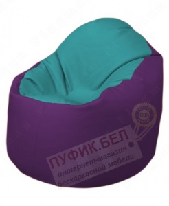 Кресло-мешок Bravo Б1.3-N41N32 (бирюзовый-фиолетовый)