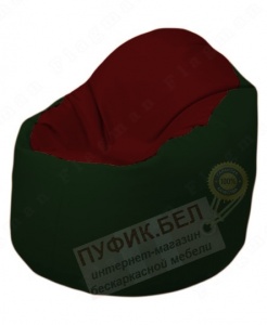 Кресло-мешок Bravo Б1.3-F08F05 (бордовый, темно-зеленый)