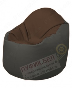 Кресло-мешок Bravo Б1.3-T26Т17 (коричневый, тёмно-серый)