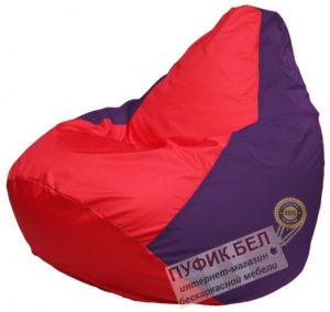 Кресло мешок Груша Макси Г2.1-233 красный, фиолетовый