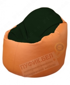 Кресло-мешок Bravo Б1.3-F05F20 (темно-зеленый, оранжевый)