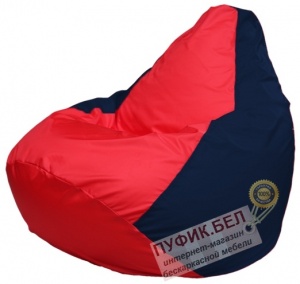 Кресло мешок Груша Макси Г2.1-234 красный, тёмно-синий