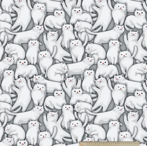 Ткань велюр - Kotofey-01